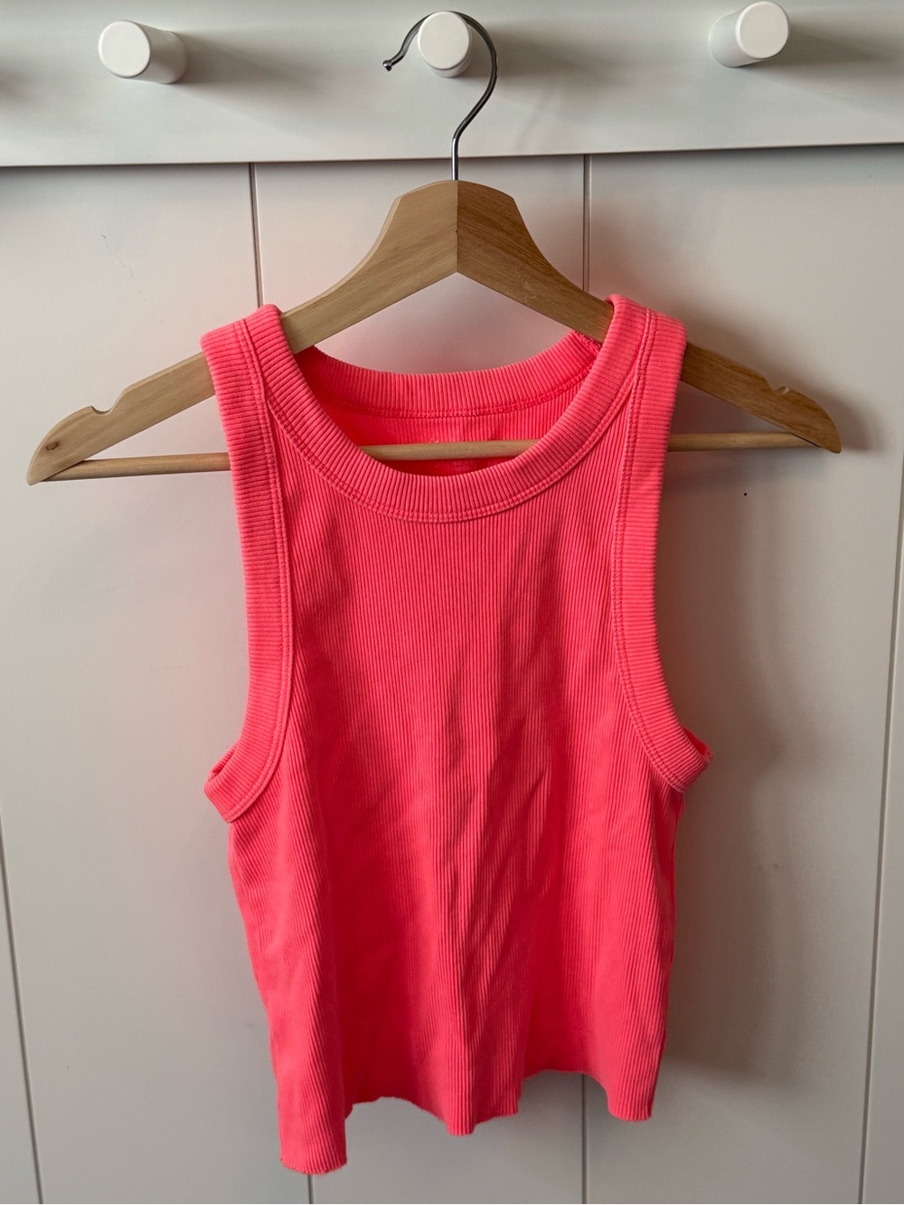 Aerie Women’s Ribbed Neon Pink Tank Top